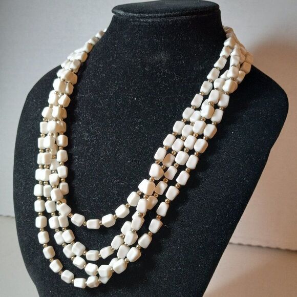 Vintage Four Strand Necklace - Picture 1 of 8